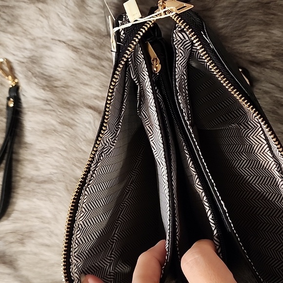 Isabelle Vegan Leather Multi Compartment Crossbody Bag 8 by 5 inches - Picture 2 of 11